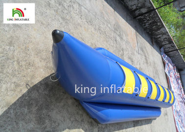 Lona inflable azul del PVC del barco del agua de 6 de los asientos barcos de la pesca con mosca