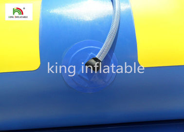 Lona inflable azul del PVC del barco del agua de 6 de los asientos barcos de la pesca con mosca