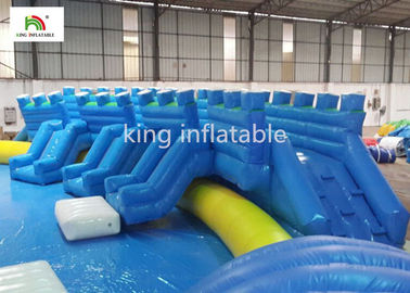 Piscina inflable de la historieta gigante con la costura doble de la diapositiva bilateral