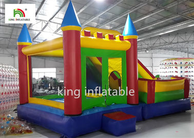Castillo de salto inflable del patio trasero del OEM con el logotipo seco de la diapositiva impreso