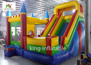 Castillo de salto inflable del patio trasero del OEM con el logotipo seco de la diapositiva impreso
