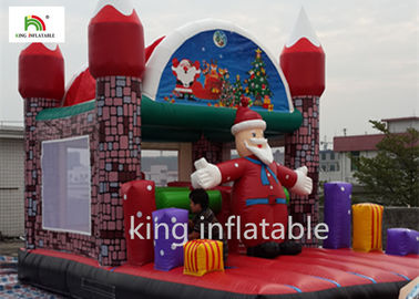 Castillo de salto inflable Oxford colorida de Papá Noel de la Navidad ULTRAVIOLETA - prueba