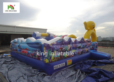 Entretenimiento al aire libre inflable de los juegos los 5m de la despedida de la casa del salto del océano