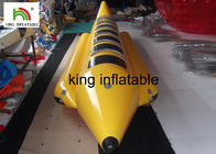 Barco inflable de la pesca con mosca de los juegos emocionantes del agua/barco de plátano inflable para 10 personas