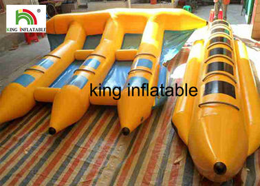 Barco de plátano inflable del barco inflable de la pesca con mosca del agua de la diversión para los juegos que practican surf