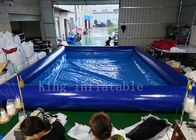Color azul 42 metros cuadrados de la natación de piscina de agua inflable resistente al fuego
