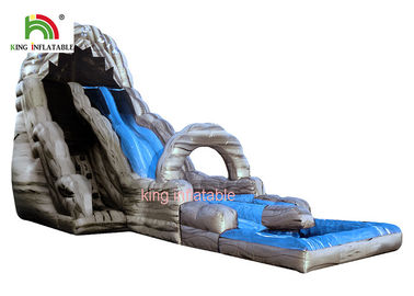 Juegos comerciales del tobogán acuático inflable gris y azul del Kiddie garantía de 1 año