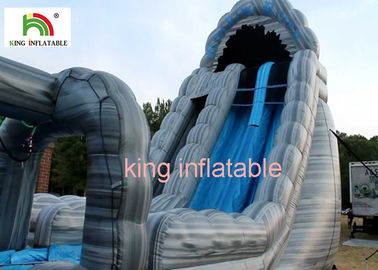 Tobogán acuático inflable gigante exterior para la lona del PVC del entretenimiento de los adultos