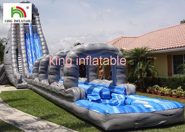 Tobogán acuático inflable gigante exterior para la lona del PVC del entretenimiento de los adultos