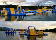 La aguamarina al aire libre flotante inflable gigante del verano del parque del agua parquea la talla 30*25 m de los juegos del deporte