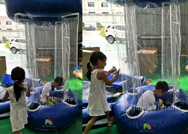 Cabina inflable de cogida del dinero de la máquina de cobro de la máquina del cubo del gancho agarrador del juego del deporte del aire para el mercado
