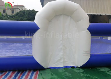 Campo de fútbol inflable azul movible 16 m *8 m del balón de fútbol anti - roto