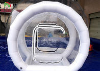 Tienda clara inflable de la burbuja de la lona del PVC para el hotel diámetro de 4 m
