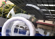 Tienda clara inflable de la burbuja de la lona del PVC para el hotel diámetro de 4 m