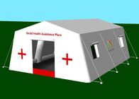 Tienda médica inflable portátil de encargo del acontecimiento del blanco los 7.55X5.6m para el refugio de la emergencia