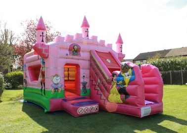 Princesa modificada para requisitos particulares castillo de salto inflable Palace de las fiestas de cumpleaños de la prenda impermeable los 5x4m