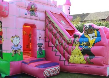 Princesa modificada para requisitos particulares castillo de salto inflable Palace de las fiestas de cumpleaños de la prenda impermeable los 5x4m