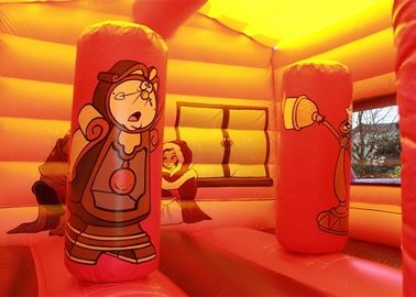 Princesa modificada para requisitos particulares castillo de salto inflable Palace de las fiestas de cumpleaños de la prenda impermeable los 5x4m
