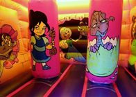 Princesa Combo Inflatable Bounce House de la historieta del dragón del rosa del PVC con el tejado embroma el juego