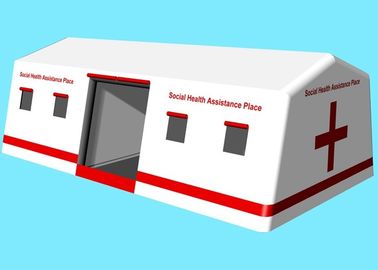 Tienda inflable del hospital de la lona los 0.65Mm del PVC del aislante