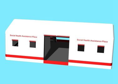Tienda inflable del hospital de la lona los 0.65Mm del PVC del aislante