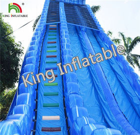 Tobogán acuático inflable de los 10m de la altura de la lona con la piscina para los adultos de los niños