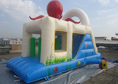 castillo de salto inflable de los 7m x 3M con las diapositivas arriba y abajo de/gorila inflable para los niños