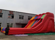 Tobogán acuático inflable EN14960 del carril al aire libre grande del carnaval 3 para los niños