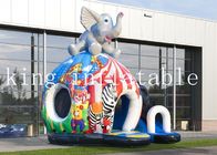 Castillos de salto inflables del elefante del circo de la lona del PVC de 0.55M M