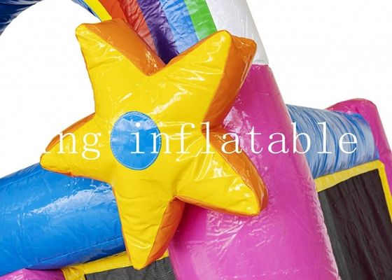 EN71 Unicorn Inflatable Combo Bounce House mágico con la diapositiva