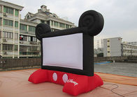pantalla inflable al aire libre de alquiler comercial de la película del PVC de 0,45 milímetros para el disfrute de la familia