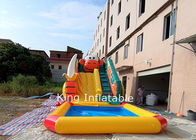 9m Long Inflatable Monkey Water Slide With Removable Pool