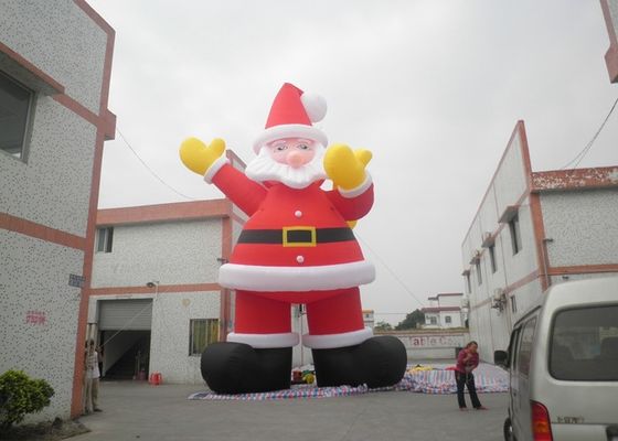 Promoción comercial grande de Santa Claus Inflatable Advertising Products For 10 m