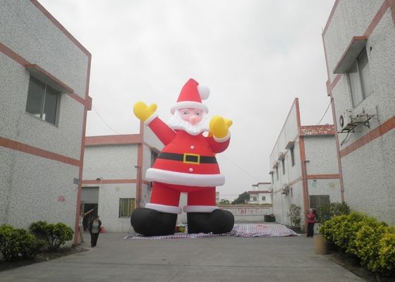 Promoción comercial grande de Santa Claus Inflatable Advertising Products For 10 m