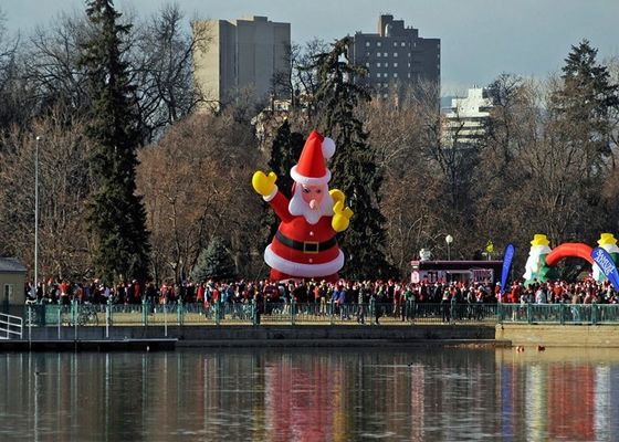 Promoción comercial grande de Santa Claus Inflatable Advertising Products For 10 m