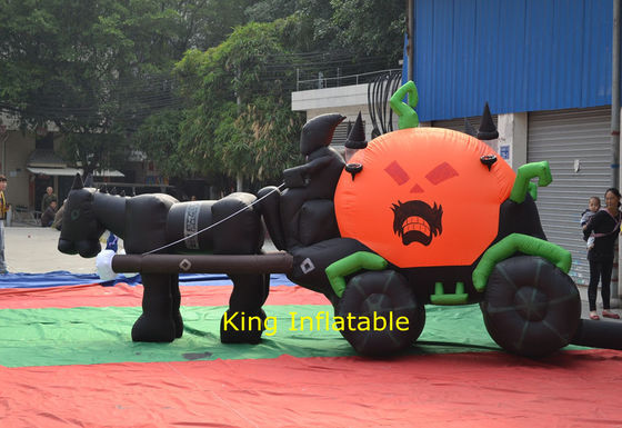 Productos publicitarios inflables de Airblown del carro de la calabaza para la yarda