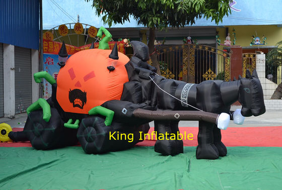 Productos publicitarios inflables de Airblown del carro de la calabaza para la yarda