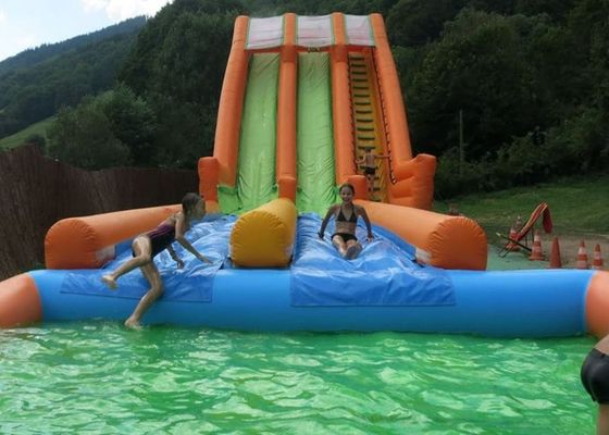 piscina de 0.55m m Plato Inflatable Water Slide With