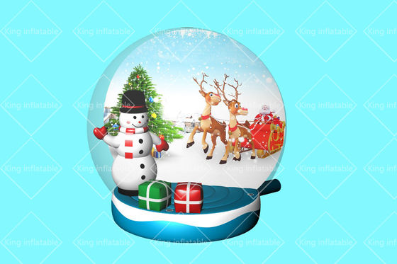 Globo del globo de la nieve de la Feliz Navidad de rey Inflatable Advertising 3M
