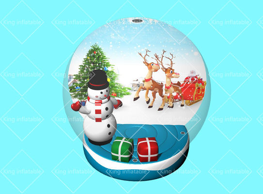 Globo del globo de la nieve de la Feliz Navidad de rey Inflatable Advertising 3M