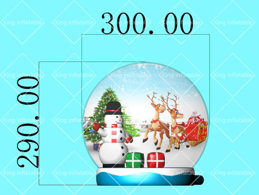 Globo del globo de la nieve de la Feliz Navidad de rey Inflatable Advertising 3M