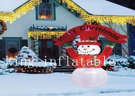 Los productos inflables al aire libre de la Navidad de 10 m ventilan el muñeco de nieve soplado del día de fiesta