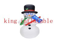 Muñeco de nieve de temblor inflable modificado para requisitos particulares de los productos los 6ft de la Navidad