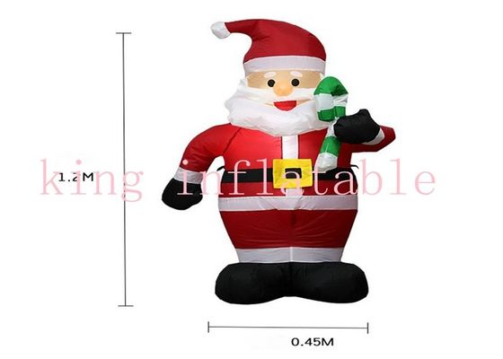 el nilón 210D modificó a Santa Claus For Yard para requisitos particulares inflable al aire libre gigante