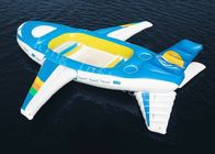 Agua inflable grande Toy Floating Airplane de la lona del PVC del azul 0.9m m