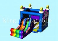 OEM Unicorn Rainbow Inflatable Bouncer Castle de la lona del PVC