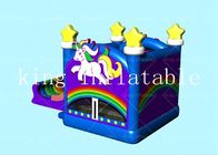OEM Unicorn Rainbow Inflatable Bouncer Castle de la lona del PVC