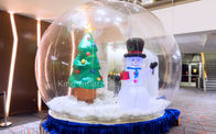 Globo inflable de la nieve de la Navidad del PVC de 0,8 milímetros para el acontecimiento al aire libre