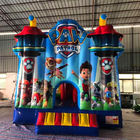 Lona Paw Patrol Inflatable Bounce House del PVC de los niños con la diapositiva