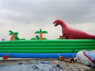 Parques inflables del agua del tema colorido del dinosaurio para la piscina y el lago